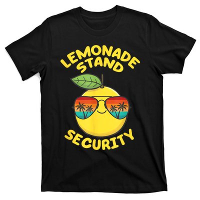 Lemonade Stand Security Cute Lemon Summer Sunglasses Citrus T-Shirt