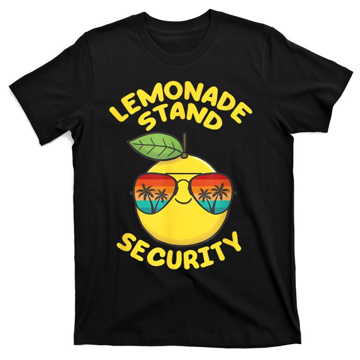 Lemonade Stand Security Cute Lemon Summer Sunglasses Citrus T-Shirt