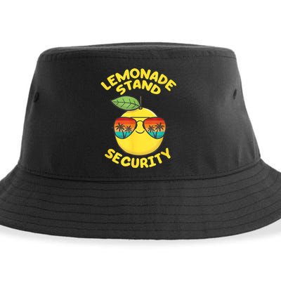 Lemonade Stand Security Cute Lemon Summer Sunglasses Citrus Sustainable Bucket Hat