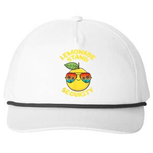 Lemonade Stand Security Cute Lemon Summer Sunglasses Citrus Snapback Five-Panel Rope Hat