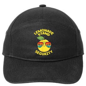 Lemonade Stand Security Cute Lemon Summer Sunglasses Citrus 7-Panel Snapback Hat