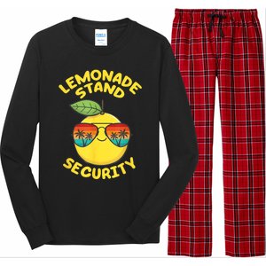 Lemonade Stand Security Cute Lemon Summer Sunglasses Citrus Long Sleeve Pajama Set