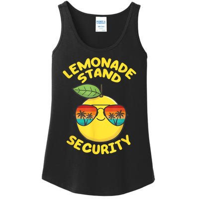 Lemonade Stand Security Cute Lemon Summer Sunglasses Citrus Ladies Essential Tank