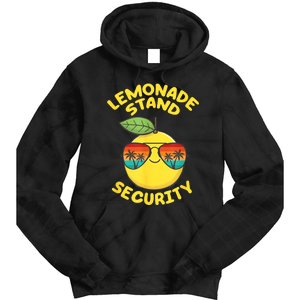 Lemonade Stand Security Cute Lemon Summer Sunglasses Citrus Tie Dye Hoodie