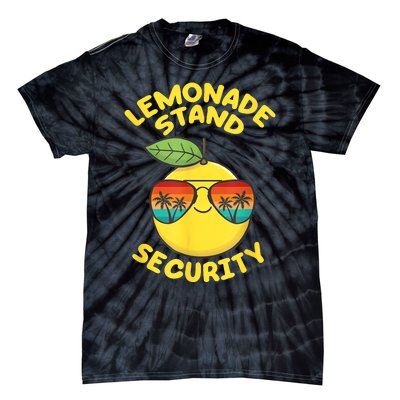 Lemonade Stand Security Cute Lemon Summer Sunglasses Citrus Tie-Dye T-Shirt