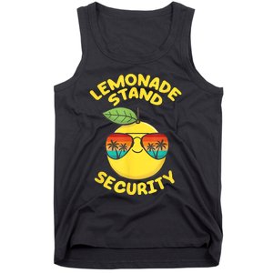 Lemonade Stand Security Cute Lemon Summer Sunglasses Citrus Tank Top