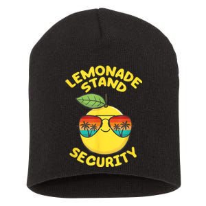 Lemonade Stand Security Cute Lemon Summer Sunglasses Citrus Short Acrylic Beanie