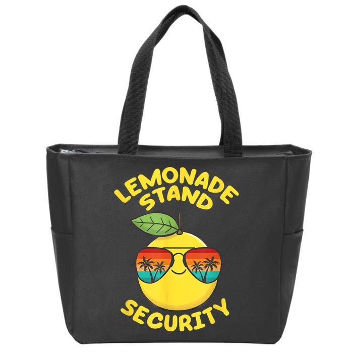 Lemonade Stand Security Cute Lemon Summer Sunglasses Citrus Zip Tote Bag