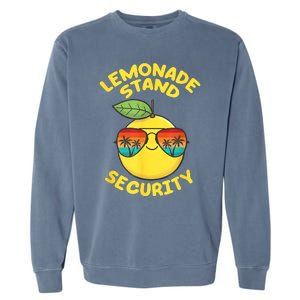 Lemonade Stand Security Cute Lemon Summer Sunglasses Citrus Garment-Dyed Sweatshirt