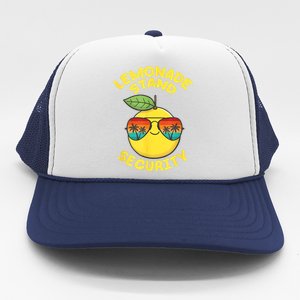 Lemonade Stand Security Cute Lemon Summer Sunglasses Citrus Trucker Hat