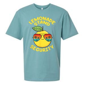 Lemonade Stand Security Cute Lemon Summer Sunglasses Citrus Sueded Cloud Jersey T-Shirt