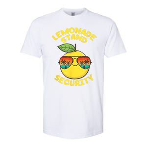 Lemonade Stand Security Cute Lemon Summer Sunglasses Citrus Softstyle CVC T-Shirt