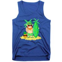 Leprechaun Surfing St Patricks Day Shamrock Leaf Clover Gift Tank Top