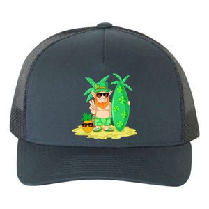 Leprechaun Surfing St Patricks Day Shamrock Leaf Clover Gift Yupoong Adult 5-Panel Trucker Hat