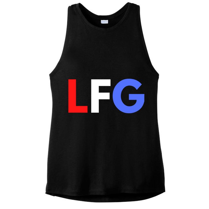 Lfg 'S Soccer Let's Go Gift Ladies PosiCharge Tri-Blend Wicking Tank