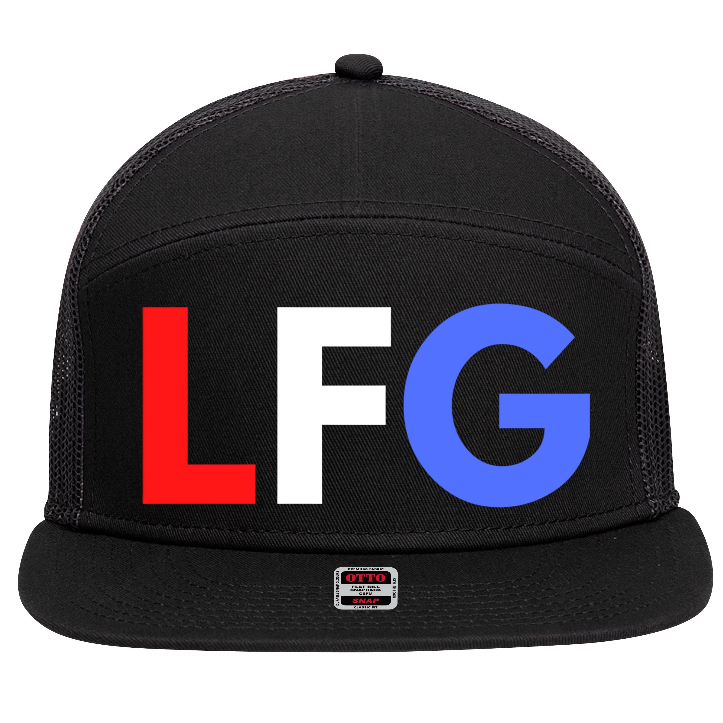 Lfg 'S Soccer Let's Go Gift 7 Panel Mesh Trucker Snapback Hat