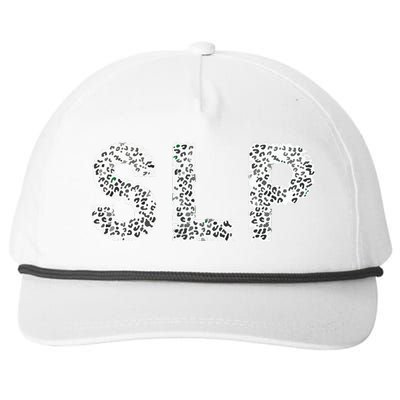 Leopard SLP Speech Language Pathology Therapy Tee Snapback Five-Panel Rope Hat