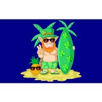 Leprechaun Surfing St Patricks Day Shamrock Leaf Clover Funny Gift Bumper Sticker