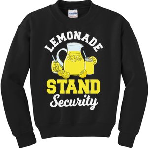 Lemonade Stand Security Lemon Juice Citrus Summer Drink Kids Sweatshirt