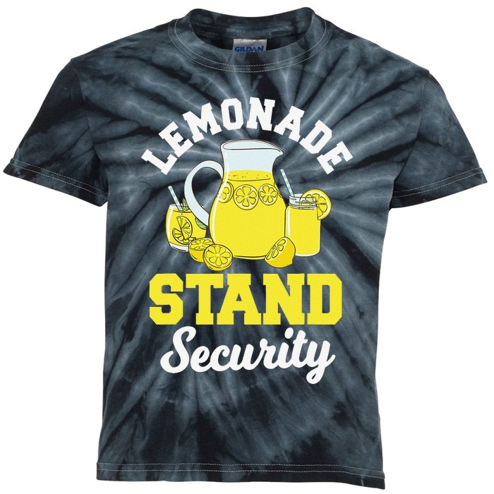 Lemonade Stand Security Lemon Juice Citrus Summer Drink Kids Tie-Dye T-Shirt