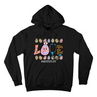 LOVE Stethoscope Scrub Nurse CNA Life Bunny Hoodie