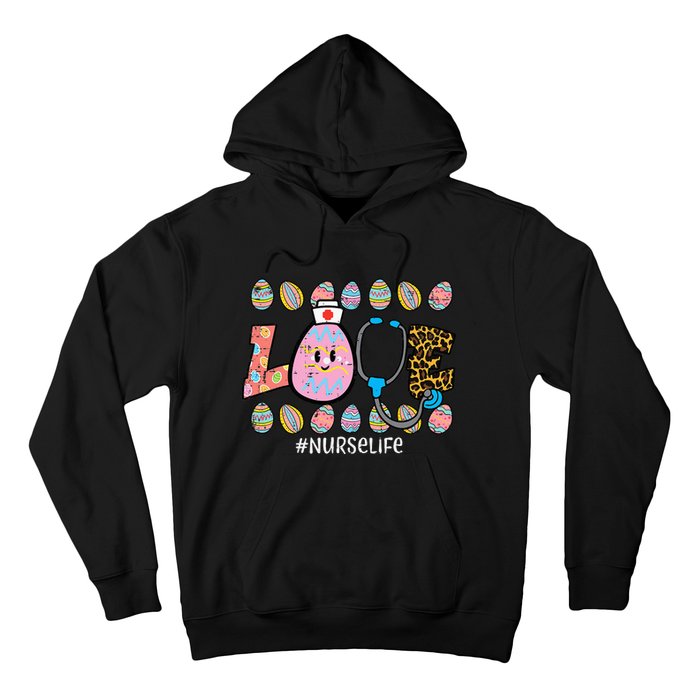 LOVE Stethoscope Scrub Nurse CNA Life Bunny Hoodie