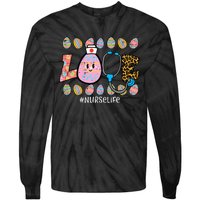 LOVE Stethoscope Scrub Nurse CNA Life Bunny Tie-Dye Long Sleeve Shirt