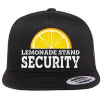 Lemonade Stand Security Lemon Juice Lemonade Summer Drink Flat Bill Trucker Hat