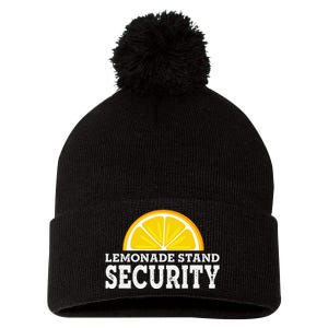 Lemonade Stand Security Lemon Juice Lemonade Summer Drink Pom Pom 12in Knit Beanie