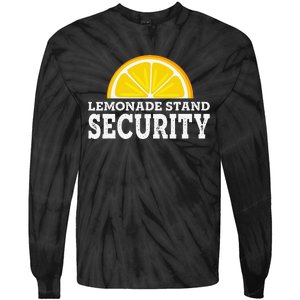 Lemonade Stand Security Lemon Juice Lemonade Summer Drink Tie-Dye Long Sleeve Shirt