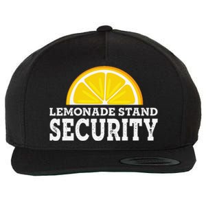 Lemonade Stand Security Lemon Juice Lemonade Summer Drink Wool Snapback Cap