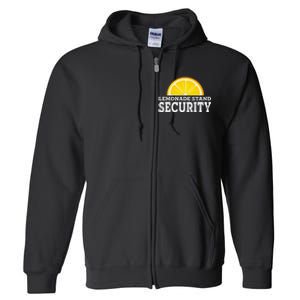 Lemonade Stand Security Lemon Juice Lemonade Summer Drink Full Zip Hoodie