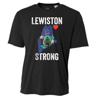 Lewiston Strong Support Victims And Families In Lewiston Maine Cooling Performance Crew T-Shirt