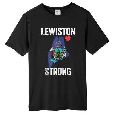 Lewiston Strong Support Victims And Families In Lewiston Maine Tall Fusion ChromaSoft Performance T-Shirt