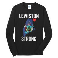 Lewiston Strong Support Victims And Families In Lewiston Maine Tall Long Sleeve T-Shirt