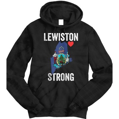 Lewiston Strong Support Victims And Families In Lewiston Maine Tie Dye Hoodie