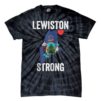 Lewiston Strong Support Victims And Families In Lewiston Maine Tie-Dye T-Shirt