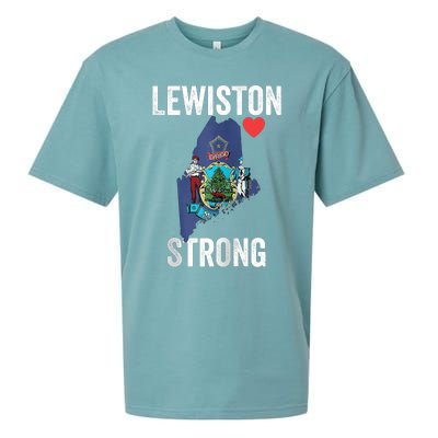 Lewiston Strong Support Victims And Families In Lewiston Maine Sueded Cloud Jersey T-Shirt