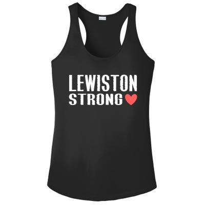 Lewiston Strong Support Maine Ladies PosiCharge Competitor Racerback Tank