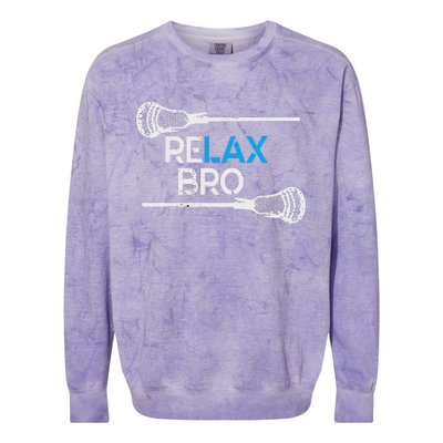 Lacrosse Sport Stick Funny Lax Player Love Perfect Colorblast Crewneck Sweatshirt