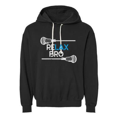 Lacrosse Sport Stick Funny Lax Player Love Perfect Garment-Dyed Fleece Hoodie