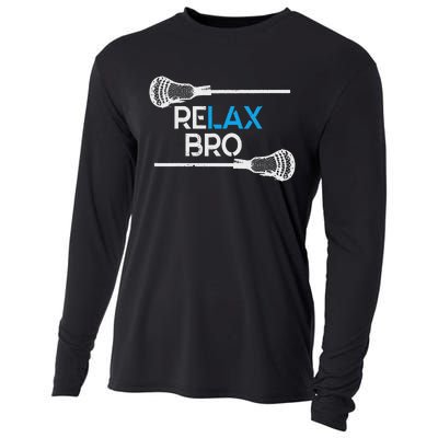 Lacrosse Sport Stick Funny Lax Player Love Perfect Cooling Performance Long Sleeve Crew