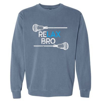 Lacrosse Sport Stick Funny Lax Player Love Perfect Garment-Dyed Sweatshirt