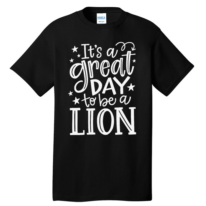 Lions School Sports Fan Team Spirit Mascot Gift Great Day Tall T-Shirt