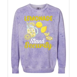 Lemonade Stand Security Fun Lemon Juice And Fruit Business Colorblast Crewneck Sweatshirt