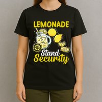 Lemonade Stand Security Fun Lemon Juice And Fruit Business T-Shirt