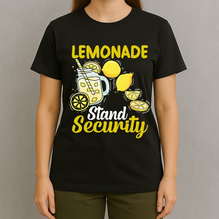 Lemonade Stand Security Fun Lemon Juice And Fruit Business T-Shirt