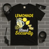 Lemonade Stand Security Fun Lemon Juice And Fruit Business T-Shirt
