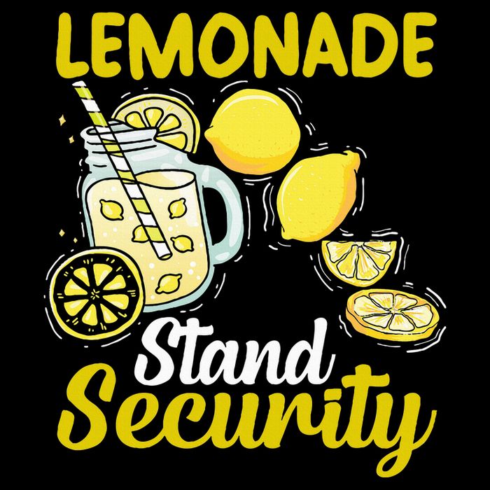 Lemonade Stand Security Fun Lemon Juice And Fruit Business T-Shirt