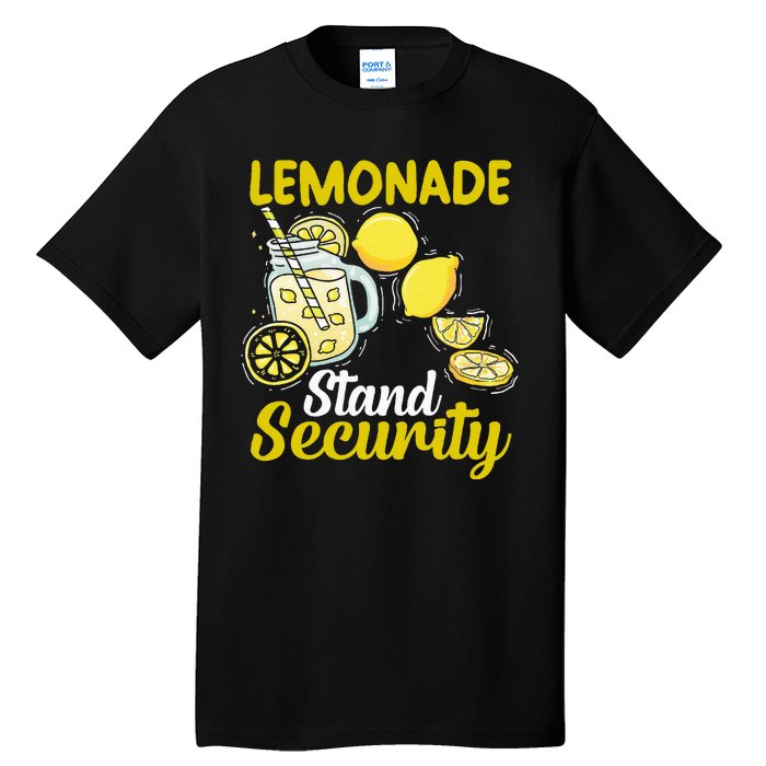 Lemonade Stand Security Fun Lemon Juice And Fruit Business Tall T-Shirt